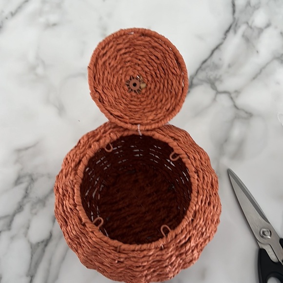 Target 2023 - NWT - Pumkin & Apple Baskets with Removable Tops - Picture 4 of 14